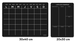 Abrir la imagen en la presentación de diapositivas, Kit de 2 planners magnéticos &quot;Mensual + Planner mediano a elegir&quot;
