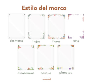 Planner ANUAL DE 1 BLOQUE en acrílico transparente