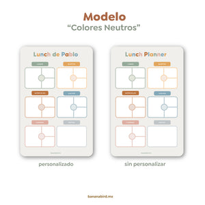 Abrir la imagen en la presentación de diapositivas, Planner magnético &quot;Lunch Planner&quot;
