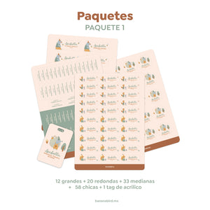 Abrir la imagen en la presentación de diapositivas, Paquetes de Stickers Escolares
