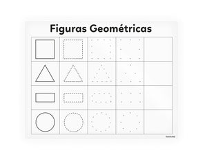 Abrir la imagen en la presentación de diapositivas, Tablero de acrílico para trazo - &quot;Figuras geométricas&quot;
