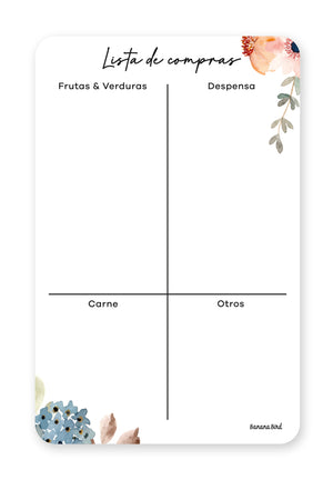 Abrir la imagen en la presentación de diapositivas, Planner magnético &quot;Lista de compras - chico&quot;
